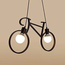 ayoulights (PACCK OF 2)Ceiling Pendant Lamp Black, Cycle Shape Hanging Lights (Pendant Lights) Lamp Shade image 2