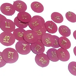 Plastic Numerical Token/Coins ( 1 to 100 ) Number Coins.Colour As per Avelable.-image-11