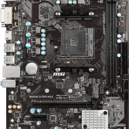 MSI B450M-A PRO MAX I m-ATX I Socket AM4 I DDR4 Gaming AM4Socket Micro-ATX AMD B450 Chipset DDR4 Motherboard for Desktop image 2