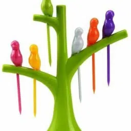 Bird fruit fork set Disposable Plastic Fruit Fork-17