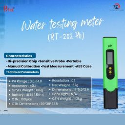 r-tek Digital PH Meter for Water , 0.01 High Accuracy with 0-14 PH Testing Range Digital pH Meter image 5
