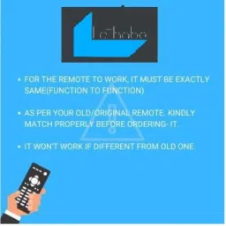 LETHABO LE54 VOLTAS GODREJ FOR Split AC /Window AC Please Match The OLD Image Remote Controller image 3
