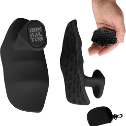 Rubber Gym Grips – Anti-Slip Fingerless Gym Gloves for Lifting + Storage Pouch Hand Grip/Fitness Grip-38