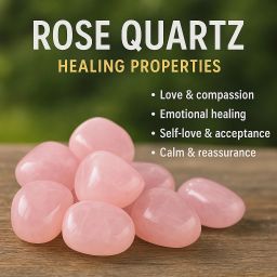 ROSE QUARTZ TUMBLE STONE Polished Angular Crystal Stone-48