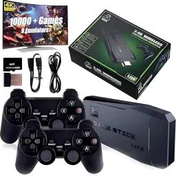 Playtastic M8 Retro Game Stick Console 4k 2.4G Dual Wireless game box 64 GB with 15000+Preinstall video game Mario ,Tekken , Smack Down image 2