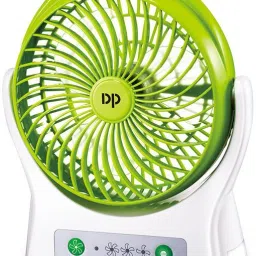 Dp 7605 (RECHARGEABLE PORTABLE USB FAN) 4000mAh Rechargeable Battery, Silent Operation 3 Blade USB Fan-14
