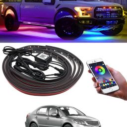 Multicolor Shine Chassis Underglow Kit Wireless Remote/Phone Control For Car-259 Car Fancy Lights-image-87