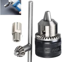 DCHAD01 Drill Bits Drill Chuck for Angle Grinder and Drill Machine With Converter Nut Adaptor Key Set Female 1/2" 20 Unf 13mm-25
