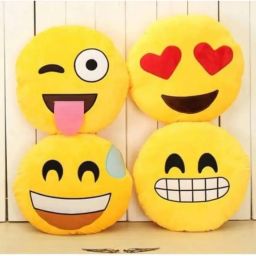 PACK OF 4 SMILEY P[ILLOW Microfibre Smiley Cushion Pack of 4-image-84