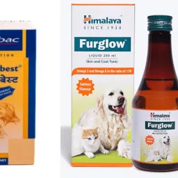 Furglow Pet Liquid 200ml + Virbac Vitabest 150ml Pet Health Supplements-18