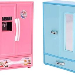 bkdt marketing Store well Almira Toy & Refrigerator Kitchenware Miniature Role Play Combo Set-picture-44
