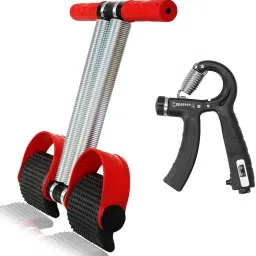 RED DOUBLE SPRING HAND GRIP Ab Exerciser-12