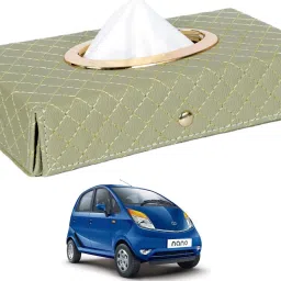 Cross-Beige Tissue Box Leatherette-506 Vehicle Tissue Dispenser-16