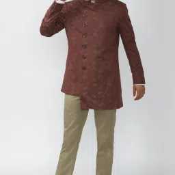 Men Single Breasted - 2 button Floral Print Suit-image-59