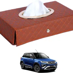 Cross-Tan Tissue Box Leatherette-344 Vehicle Tissue Dispenser-image-56