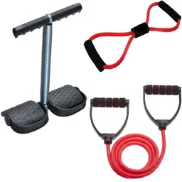dr pacvu Pack 3|Toning Tube & Single Tummy Trimmer Abs, 8 Shape Tube Stretching,Exerciser Fitness Accessory Kit Kit-picture-31