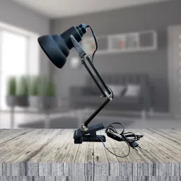 billiejean Matte Black Clamp Reading & Studying Table Lamp image 5