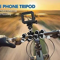 Aneeh Gorilla Tripod/Mini Tripod 13 inch Flexible Gorilla Stand for DSLR & Action Cameras for Mobile Phone with Phone Mount & monopod (Black, White, Supports Up to 2000 g) Monopod, Tripod Kit, Tripod Ball Head, Monopod Kit, Tripod image 5