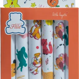 FILLE Printed Hanky Soft Cotton for kids kinder b ["Multicolor"] Handkerchief-image-19