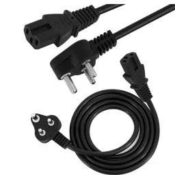 TERABYTE Power Cord 2 m Plug IEC Computer Mains Power for Desktop 3 pin Power Cable for PC, Power Cable for Monitor SMPS and Printer, Power Supply, TV-image-46