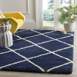 Blue Polyester Area Rug-image-6