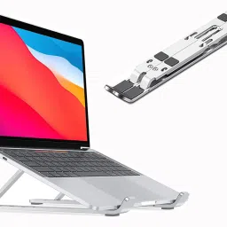 Sydney ALUMINIUM LAPTOP STAND Floor Desktop Laptop Stand FDLS613 Aluminium Floor and Desk Stand Laptop Stand with Adjustable Height Compatible with Universal Laptops-image-98