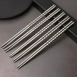 Cooking, Eating Stainless Steel Chinese, Japanese, Korean Chopstick-image-64