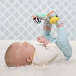 infantino Foot Rattles, Zebra and Tiger Rattle image 2