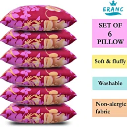LUXURY Cotton Floral Sleeping Pillow Pack of 6-11