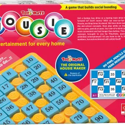 Housie 48 RED with reusable cards, A family fun game for small gathering Educational Board Games-19