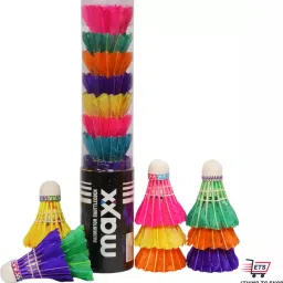 Maxx Feather Shuttle - Multicolor l Everything to Shop Feather Shuttle- White-12