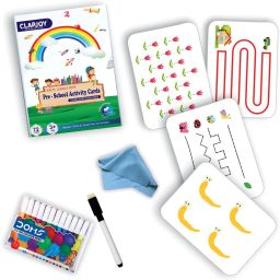 Reusable 72 Pre School Activity Flash Cards for Kids for Age 3+ years-13