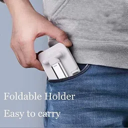 WHISTLE9 Premium Smart Foldable Mobile Stand for Table and Bed, Height Adjustable Universal Phone Holder for All Smartphones & Tablet Single Gimbal for Mobile image 3