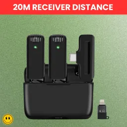 J13 Wireless Microphone With Coller Mic Noise Reduction for Youtube/VloggingB83 Microphone-picture-18