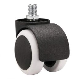 White Screw Type Nylon Office Casters Wheel Appliance Furniture Caster-picture-42