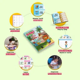shopndia Tamil basic learning eco friendly reusable notebook for Handwriting improvement A4 Notebook Ruled 12 Pages image 3