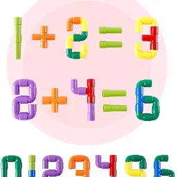 cloudtech Colorful Creative Pipe Building Blocks for Kids/Pipe Puzzle Building (50 Pcs ) image 3