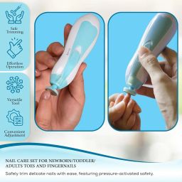 New Baby Nail File Electric,Baby Nail Trimmer with 6 Grinding Heads Heads SafeT6-image-88