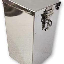 Stainless Steel Coin Box / Donation Peti / Gullak Coin Bank (Silver) Storage Box-13