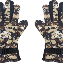 Graphic Print Winter Men Gloves-image-56