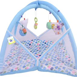 Baby Mosquito Net Bed with Cushioned Pillow Standard Crib-10