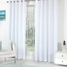 152 cm (5 ft) Polyester Semi Transparent Window Curtain (Pack Of 2)-15
