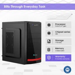 HASONS Core i3 (4th Gen) (4 GB / 1 TB / Windows 10) Assembled Desktop Computer image 3