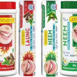Herbal Tooth Laung Gel- Neem Gel each Medicated Tooth Laung Powder-Neem Powder Toothpaste-image-3