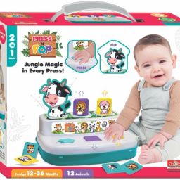Press & Pop: 2-in-1 Animal & Ball Pop-Up Learning Toy for Toddlers 12+ Months-image-9