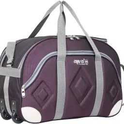 58 L Strolley Duffel Bag - WDB-1162 Stylish and Spacy Wheel Duffel Bag For Traveling Bag,Duffel Bag,Luggage Bag and Many More - Purple - Large Capacity-image-70