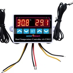 AC 220V Digital LED Dual Temperature Controller Thermostat Incubator Control Dual Probe Temperature Sensor and Controller Electronic Hobby Kit-13