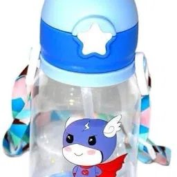 Reusable leak proof Deer Horn Design Bottle for Kids with Straw & Strap Sipper-13