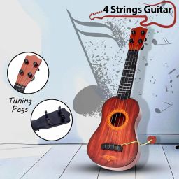 Guitar Toy 4 Strings Acoustic Gutar for Kids, Educational Guitar for Beginners Acoustic Guitar Plastic Plastic-picture-31
