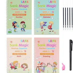 Magic Practice Copybook for Kids Calligraphy Workbook Reusable Handwriting Book-16